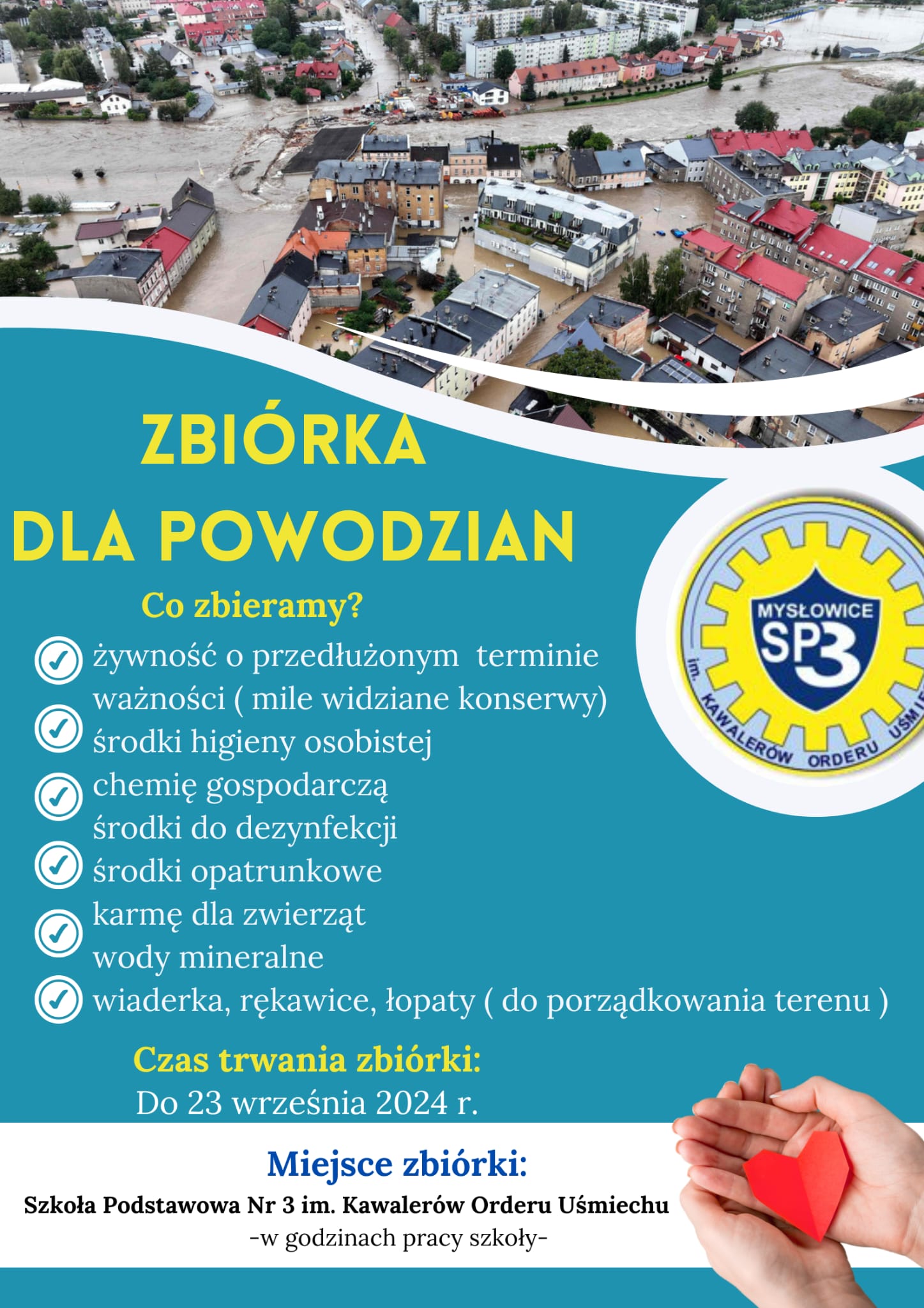 ZBIÓRKA DLA POWODZIAN