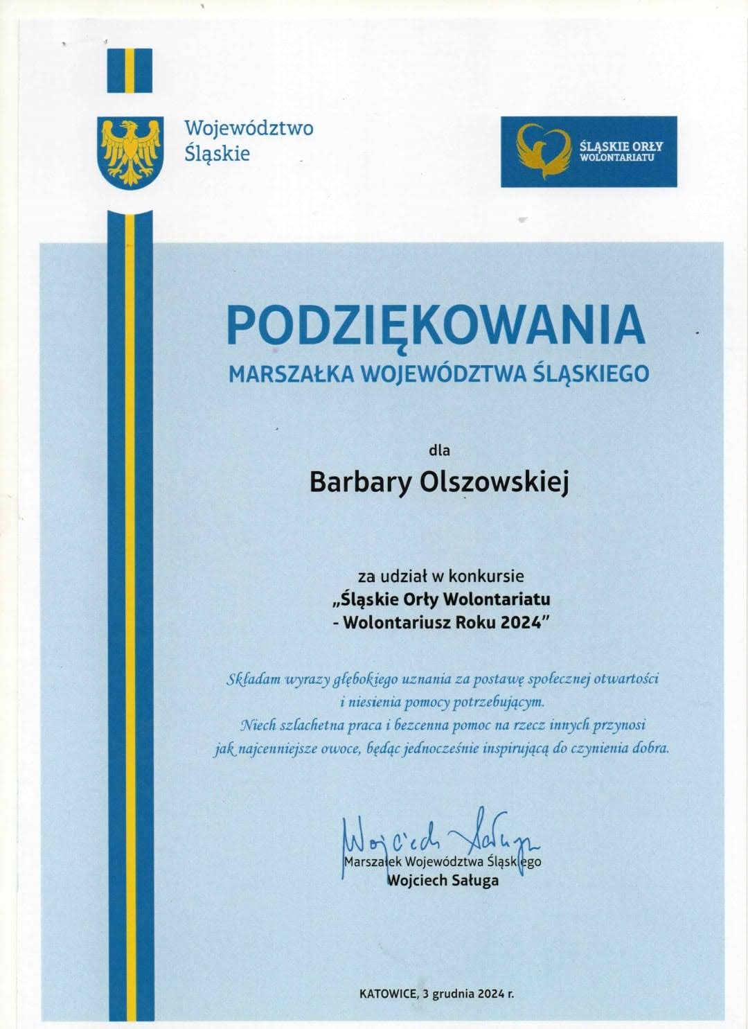 WIELKIE PODZIĘKOWANIA